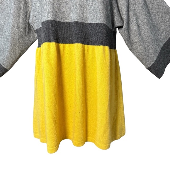 Lord & Taylor 100% Cashmere Y2K Babydoll Tunic Sweater Top Kimono Sleeve L - Picture 3 of 8